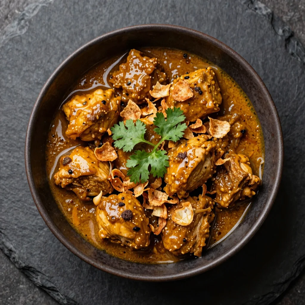 Royal Garlic Chicken Curry